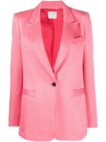 Forte Forte blazer rayé à simple boutonnage - Rose