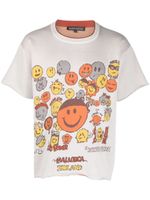 Robyn Lynch t-shirt en coton à imprimé Smiley - Tons neutres