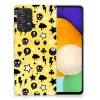 Silicone Back Case Samsung Galaxy A52 (5G/4G) Punk Geel - thumbnail