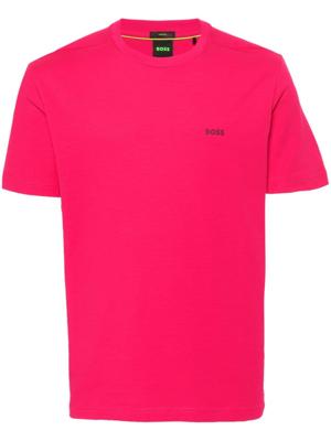 BOSS T-shirt met logo - Roze