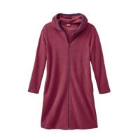 Badjas uit bio katoen, bes/pruim 44/46