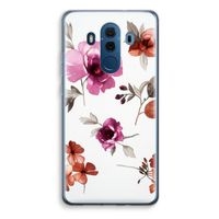 Geschilderde bloemen: Huawei Mate 10 Pro Transparant Hoesje - thumbnail