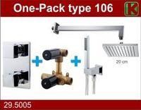 One-Pack Inbouwthermostaatset Type 106 Chr (20Cm) - thumbnail