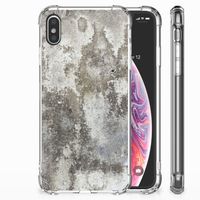 Apple iPhone Xs Max Anti-Shock Hoesje Beton Print