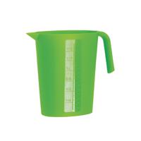 Schenkkan/waterkan - groen - 1,75 liter - kunststof - L22 x H20 cm