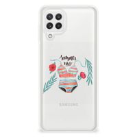 Samsung Galaxy A22 4G | M22 Telefoonhoesje met Naam Boho Summer - thumbnail