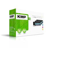 KMP 1218,0030 tonercartridge voor laserprinters (cyaan, magenta, geel, 3 stuks)