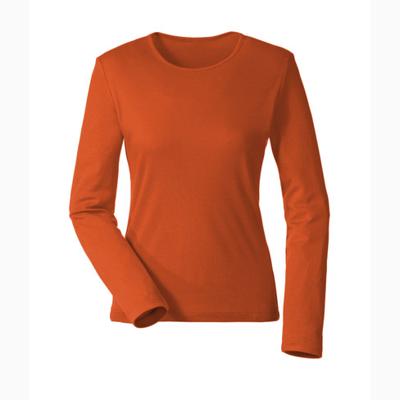 Biologisch katoenen shirt met ronde hals en lange mouwen, naturel 36/38