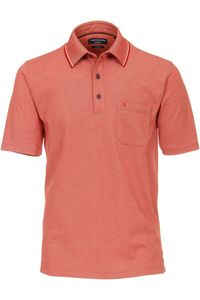 Casa Moda Casual Casual Fit Polo shirt Korte mouw lichtrood