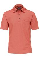 Casa Moda Casual Casual Fit Polo shirt Korte mouw lichtrood - thumbnail