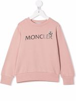 Moncler Enfant sweat à logo imprimé - Rose - thumbnail