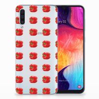 Samsung Galaxy A50 Siliconen Case Paprika Red