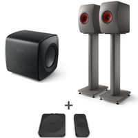 KEF Combi Deal LS50 Wireless II + S2 stands + KC62 + KW1 - Grijs/Zwart