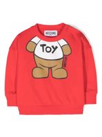 Moschino Kids sweat à logo Teddy Bear imprimé - Rouge