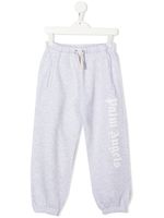 Palm Angels Kids pantalon de jogging en coton à logo imprimé - Gris