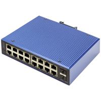 Digitus DN-651159 netwerk-switch Managed L2 Gigabit Ethernet (10/100/1000) Power over Ethernet (PoE) Zwart, Blauw - thumbnail