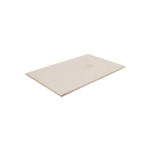 Balmani Impress douchebak 140 x 90 cm composiet mat beige rock structuur