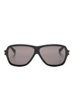 Saint Laurent Eyewear lunettes de soleil Castel à monture oversize - Noir - thumbnail