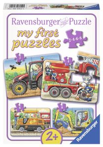 Ravensburger puzzel 2-4-6-8 stukjes 4 in1 op het werk