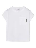 Brunello Cucinelli Kids Verfraaid T-shirt - Wit