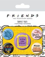 Friends Pin-Back Buttons 5-Pack Quotes - thumbnail