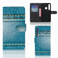 Samsung Galaxy A9 2018 Wallet Case met Pasjes Jeans