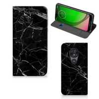 Motorola Moto G7 Play Standcase Marmer Zwart - Origineel Cadeau Vader - thumbnail