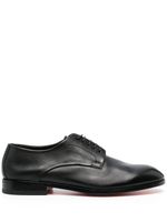 Santoni chaussures en cuir à lacets - Noir - thumbnail