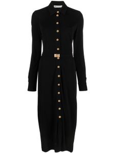 Tory Burch robe mi-longue à boutons pression - Noir