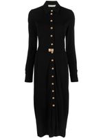 Tory Burch robe mi-longue à boutons pression - Noir - thumbnail