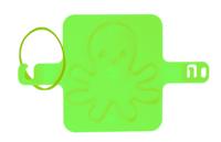 LG Imports strandzegel inktvis 8 cm groen