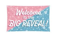 Gevelvlag 'Welcome' Gender Reveal (150x90cm) - thumbnail