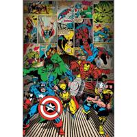 Poster Marvel Comics Here Come the Heroes 61x91,5cm