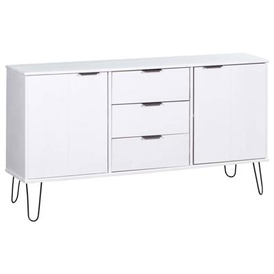 Vidaxl Dressoir New York Range Massief Grenenhout Wit