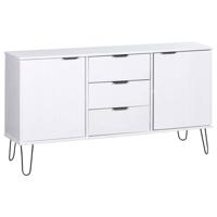 Vidaxl Dressoir New York Range Massief Grenenhout Wit