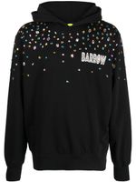 BARROW hoodie en coton à ornements en cristal - Noir