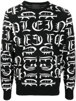 Philipp Plein pull à logo brodé - Noir - thumbnail