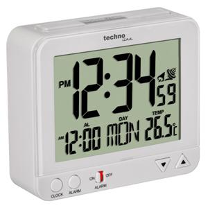 Techno Line WT 195 WHITE Wekker Zendergestuurd Wit Alarmtijden 1 Groot display