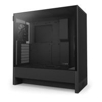 NZXT H5 Flow - Compact ATX Mid-Tower PC Gaming Case - Hoge Luchtstroom - 2 x 120mm Ventilatoren Inbegrepen - 360mm Voorkant & 240mm Bovenkant Radiator Ondersteuning - Gehard Glas - Zwart