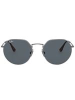 Ray-Ban lunettes de soleil Jack à monture ronde - Gris