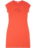 Diesel robe en coton à broderies - Orange