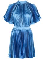 L'IDÉE robe plissée Elite à coupe courte - Bleu