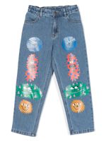 Stella McCartney Kids jean à coupe droite - Bleu