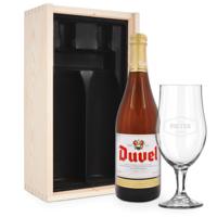 Bierpakket met gegraveerd glas - Duvel