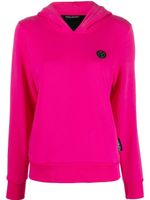 Plein Sport hoodie en coton à logo imprimé - Rose