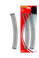 Mehano MEHANOF210 30849 H0 Set van 4 gebogen rails