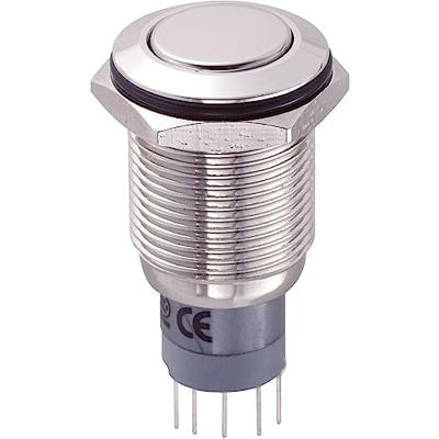 TRU Components LAS2GQF-11Z/N/P Vandalismusgeschützter Druckschalter 250 V/AC 3A 1 x Ein/Ein rastend