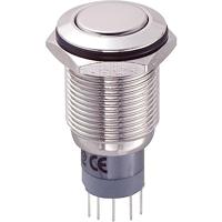 TRU Components LAS2GQF-11Z/N/P Vandalismusgeschützter Druckschalter 250 V/AC 3A 1 x Ein/Ein rastend