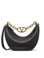 Valentino Garavani petit sac porté épaule VLogo Moon en cuir - Noir - thumbnail