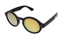 Kost zonnebril unisex zwart met gele spiegellens (16 169)